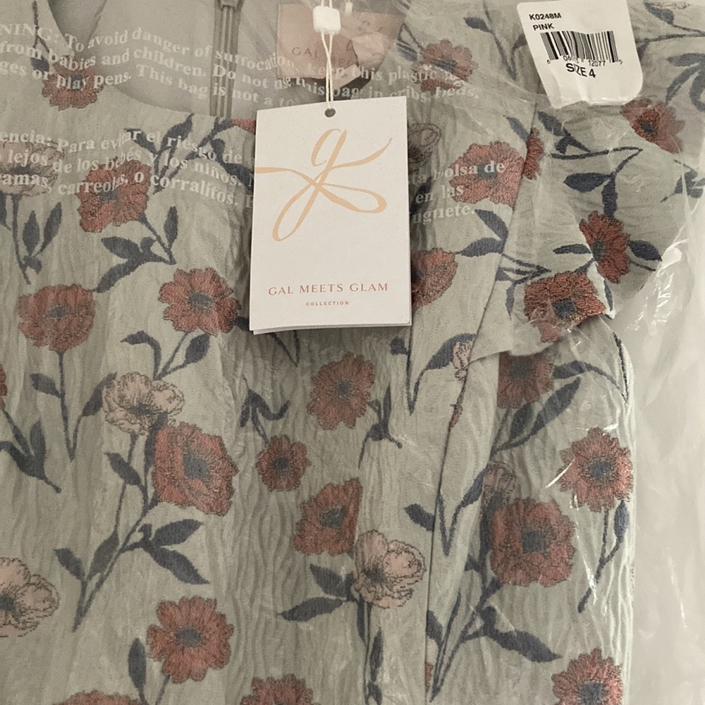 NWT Gal Meets Glam Lola Floral Dress Size 4 - Picture 3 of 3